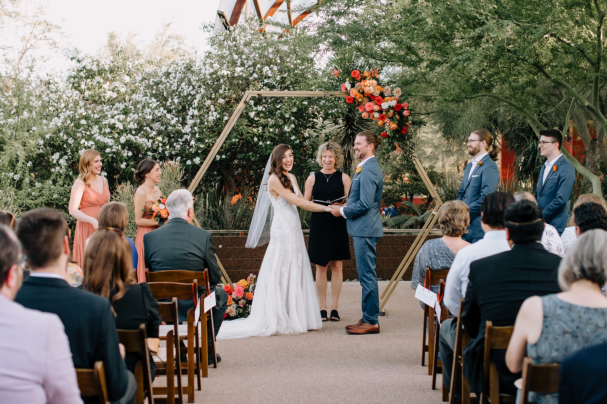 Wedding at the Desert Botanical Gardens in Phoenix, Arizona, Wedding by The Hoskins Photography
