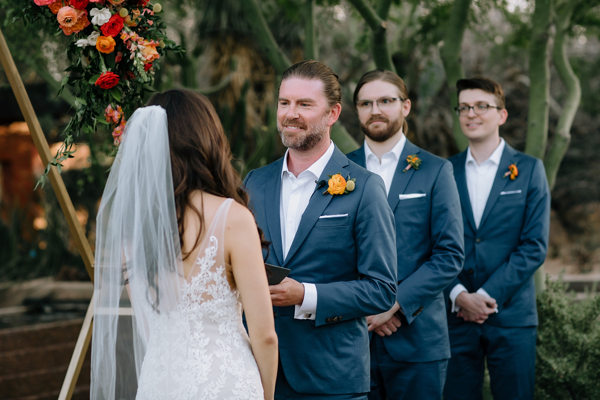 Wedding at the Desert Botanical Gardens in Phoenix, Arizona, Wedding by The Hoskins Photography