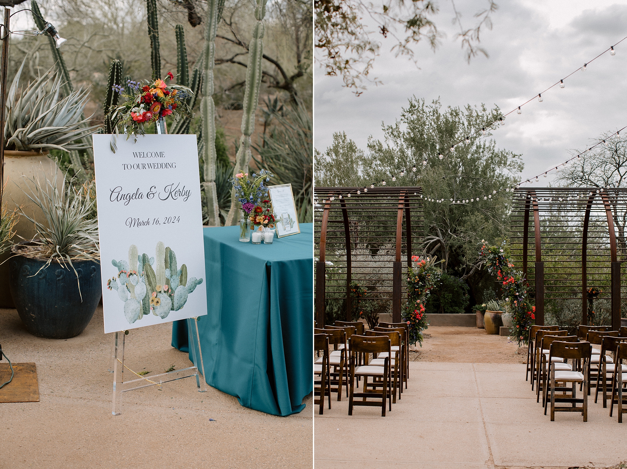 Desert Botanical Garden Wedding Photos, Steele Herb Garden Wedding, Phoenix Wedding Ceremony, The Hoskins Photography, Outdoor Wedding Venue