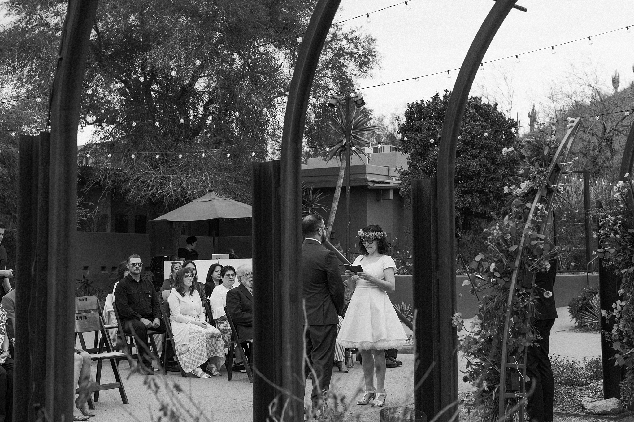 Desert Botanical Garden Wedding Photos, Steele Herb Garden Wedding, Phoenix Wedding Ceremony, The Hoskins Photography, Outdoor Wedding Venue, Wedding Vows