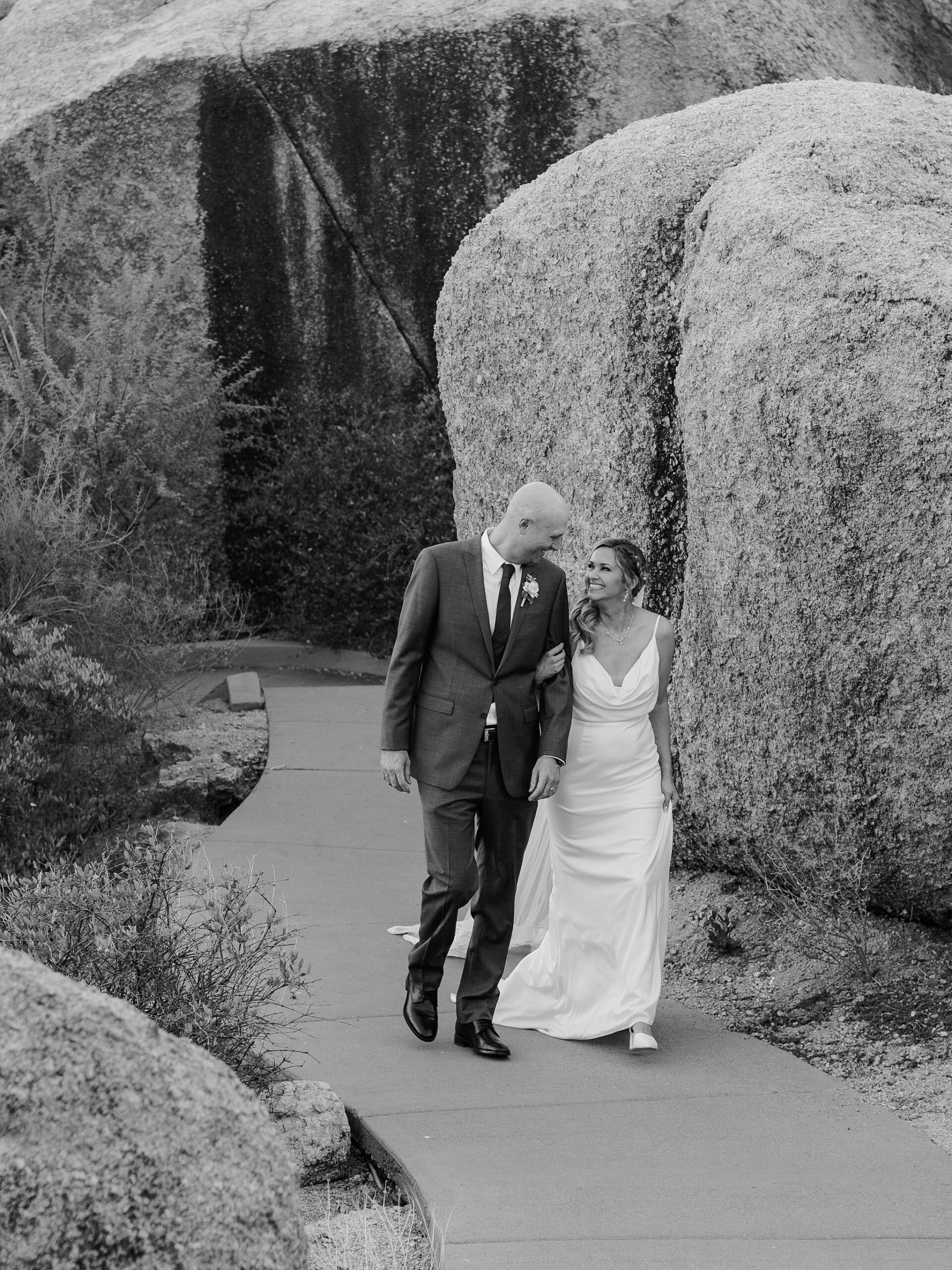 The Boulders Resort Wedding, The Hoskins Photography, Scottsdale Wedding, Desert Wedding,Happy Bride and Groom
