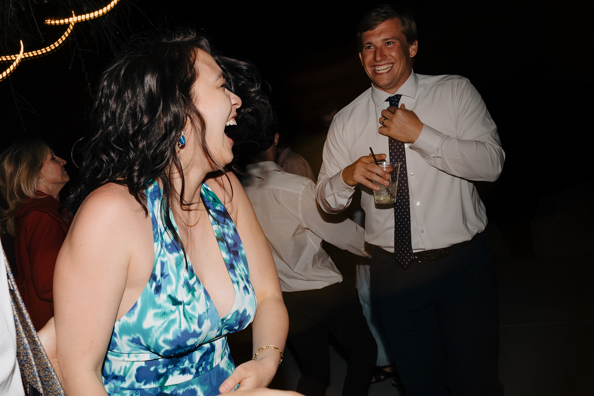 Dancing at a Spring Wedding at The Cove - Bartlett Lake