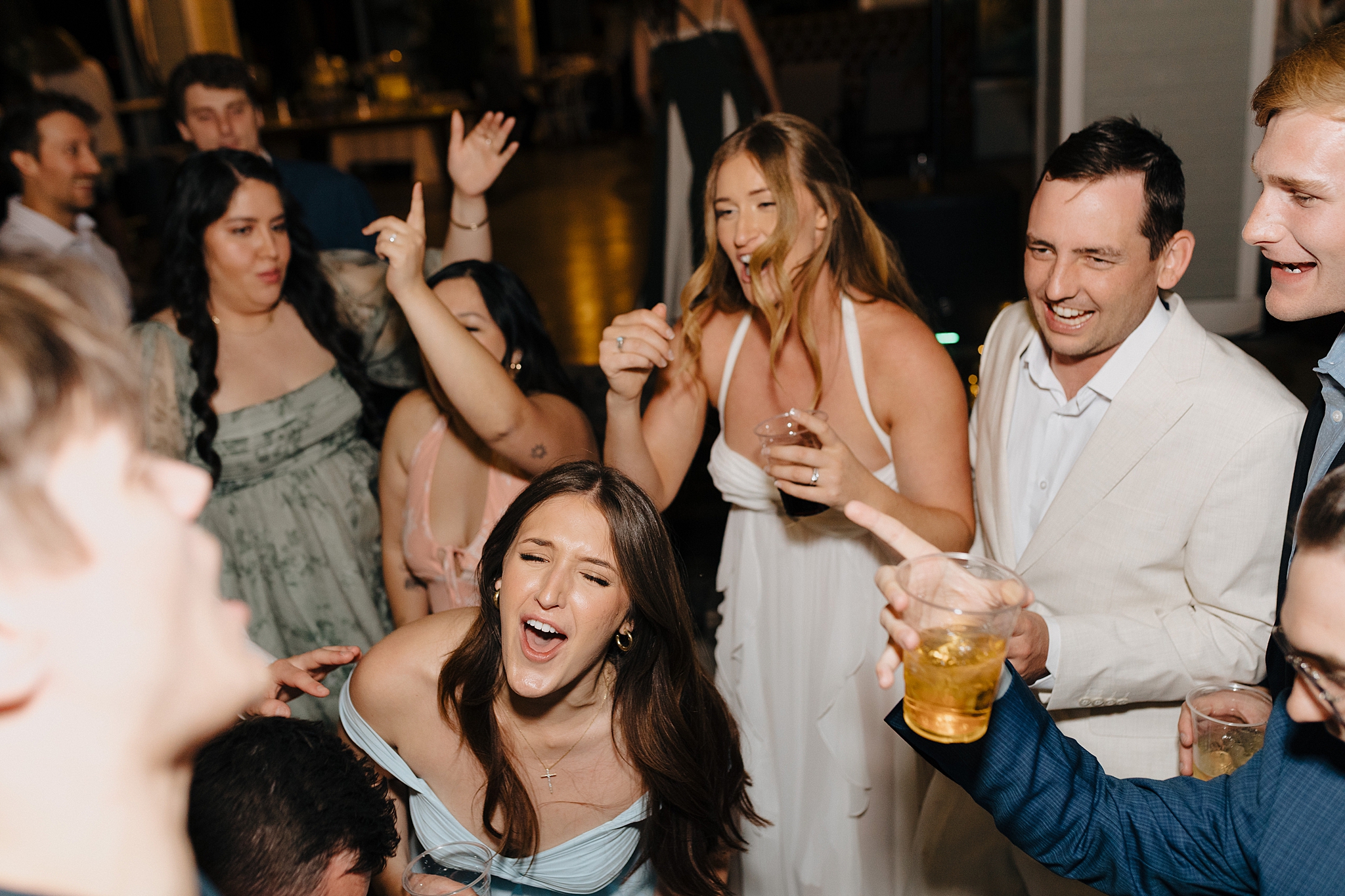 Dancing at a Spring Wedding at The Cove - Bartlett Lake