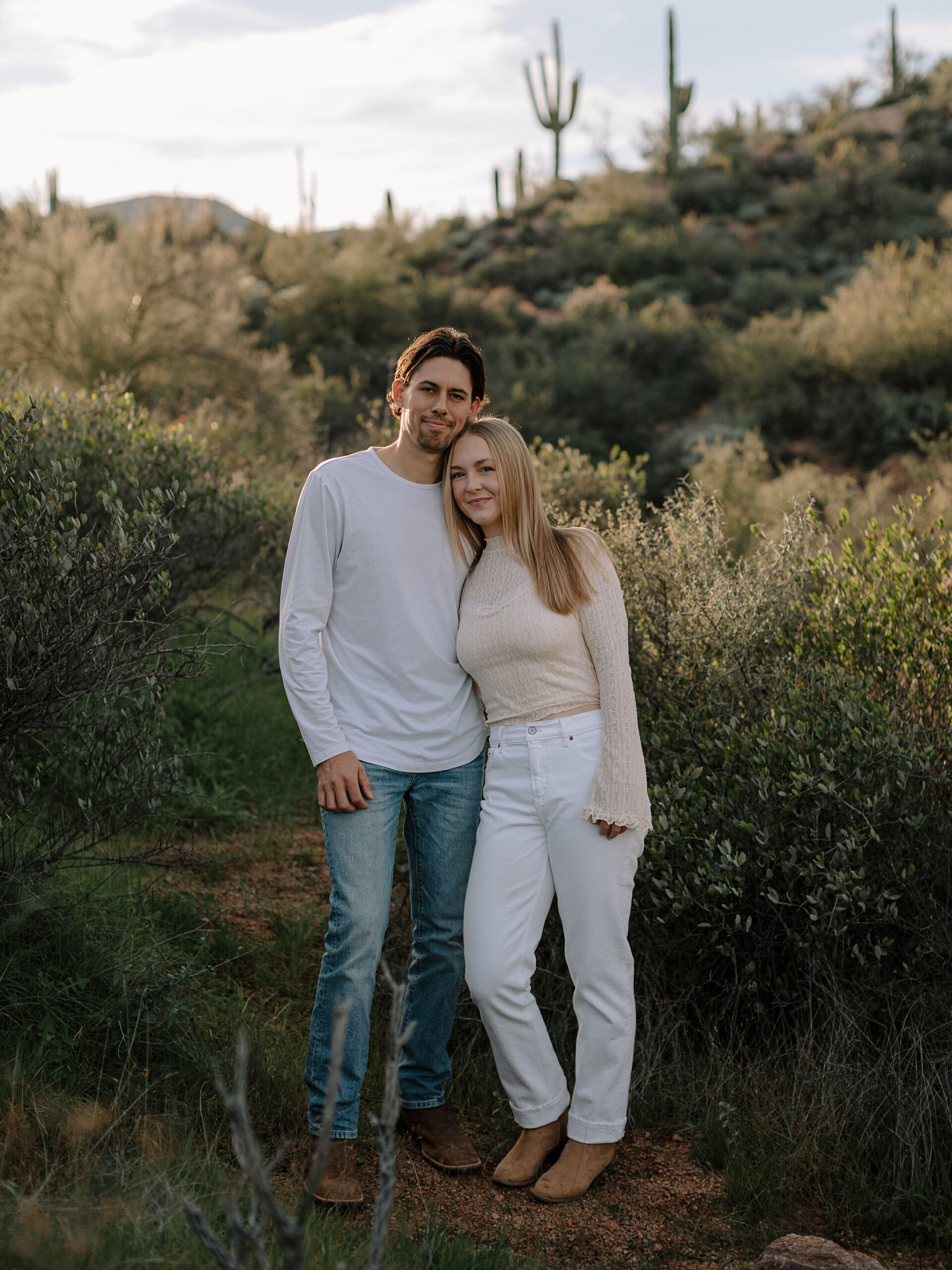 Arizona desert engagement session