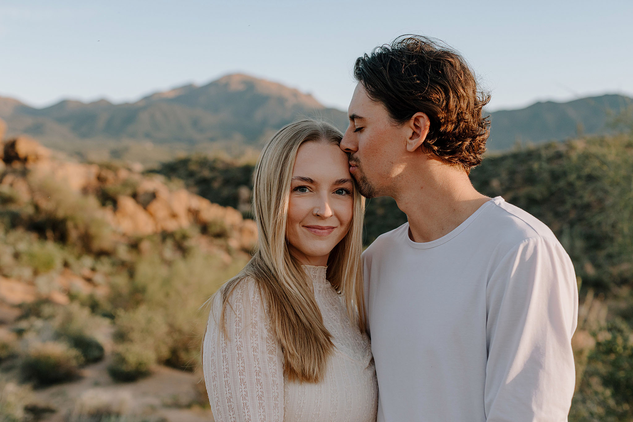 Arizona desert engagement session