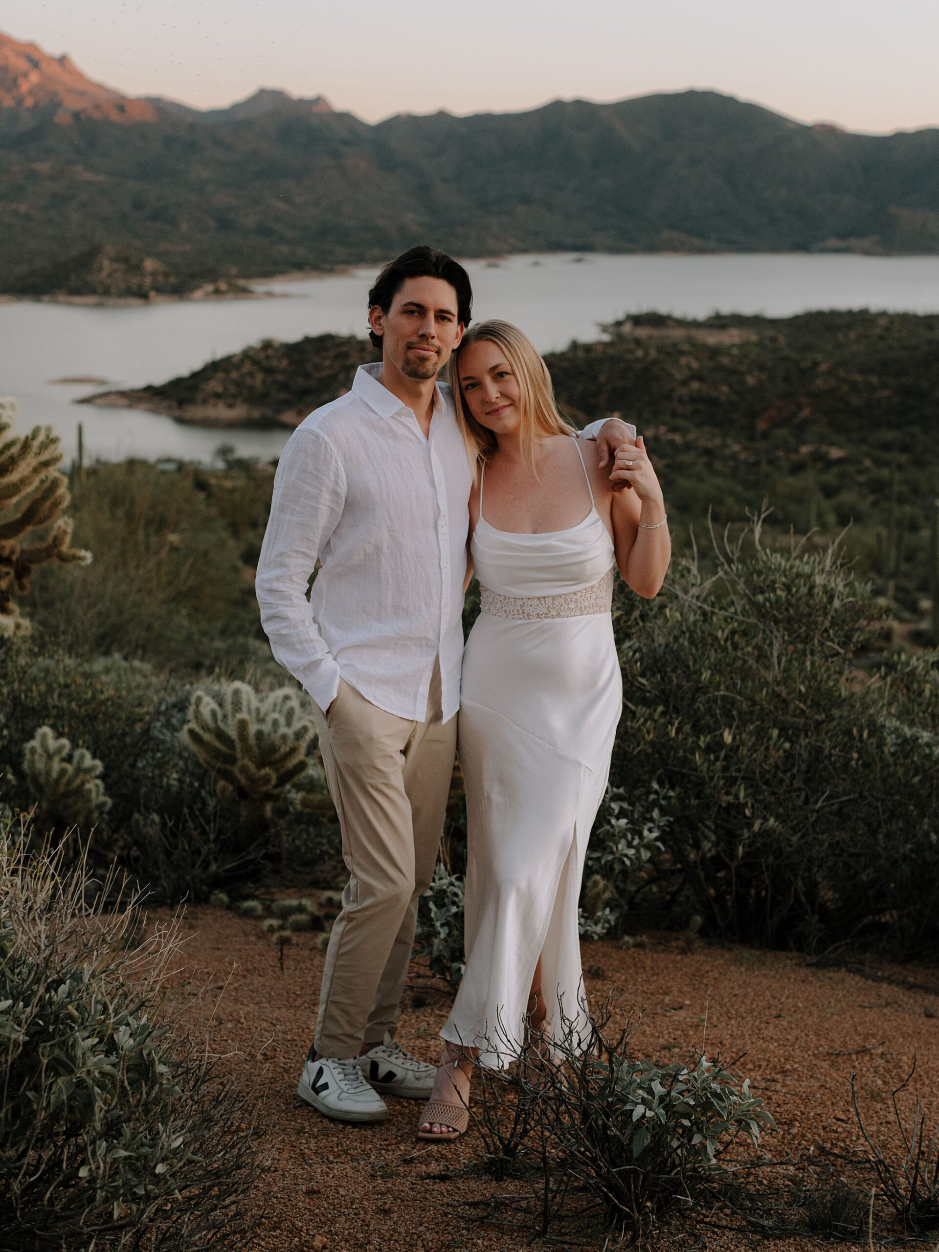 Bartlett Lake engagement photos