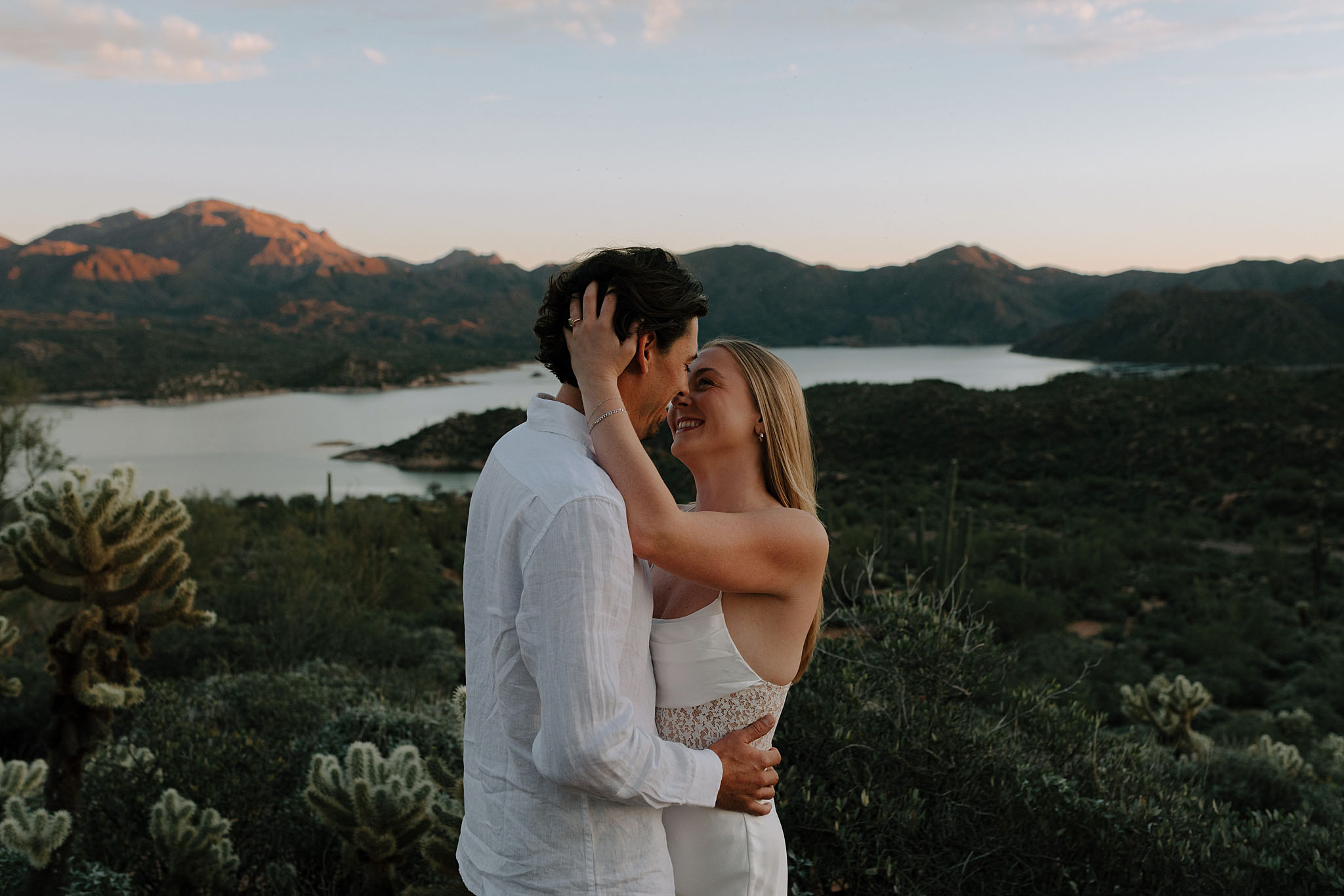 Bartlett Lake engagement photos