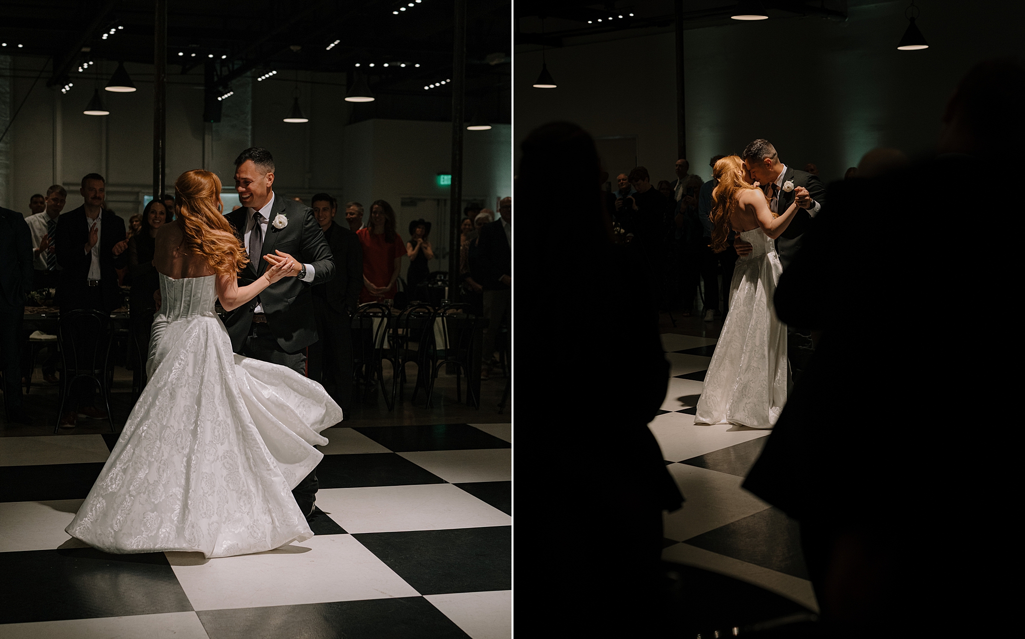 First dance at The Croft Phoenix wedding venue
