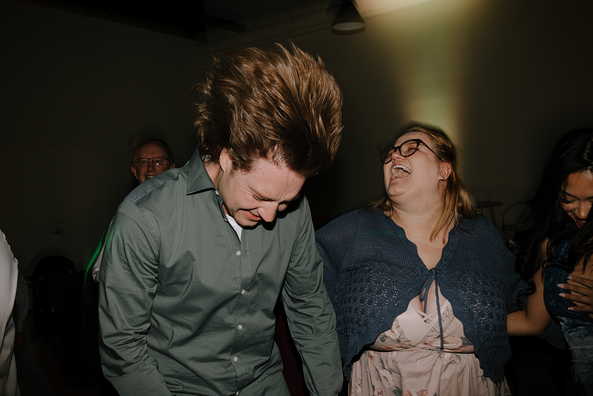 Wedding guests dancing at The Croft Phoenix reception